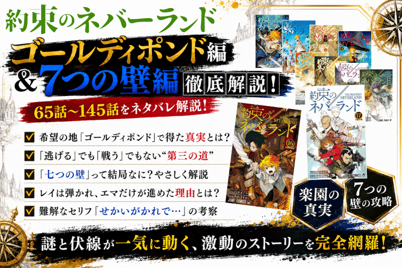約ネバ「ゴールディ・ポンド編 七つの壁編」